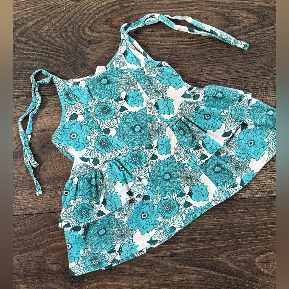 2T KQ bamboo tie strap tank